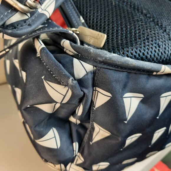 Jujube Diaper Bag Backpack Shoulder Bag Sailboat with Lobster Interior GUC READ - Picture 9 of 12